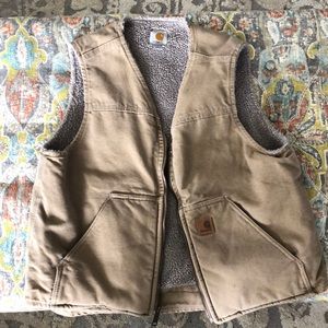 Men’s carhartt fleece lined vest